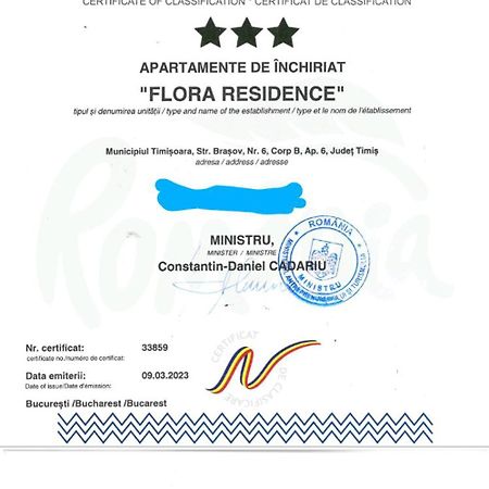 Flora Residence Timişoara Eksteriør billede